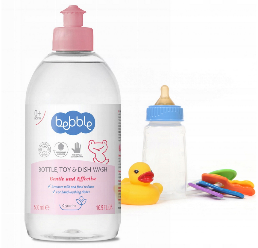 Płyn do mycia butelek, zabawek i naczyń 500ml. BEBBLE